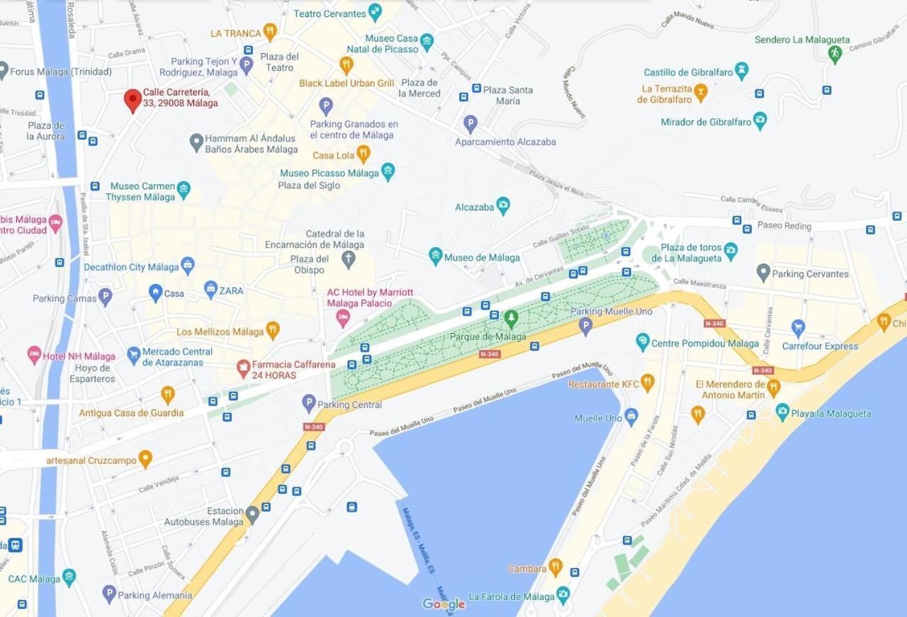 Marinac33 Precioso Apartamento Con Piscina En El Centro De Malaga Lägenhet Exteriör bild